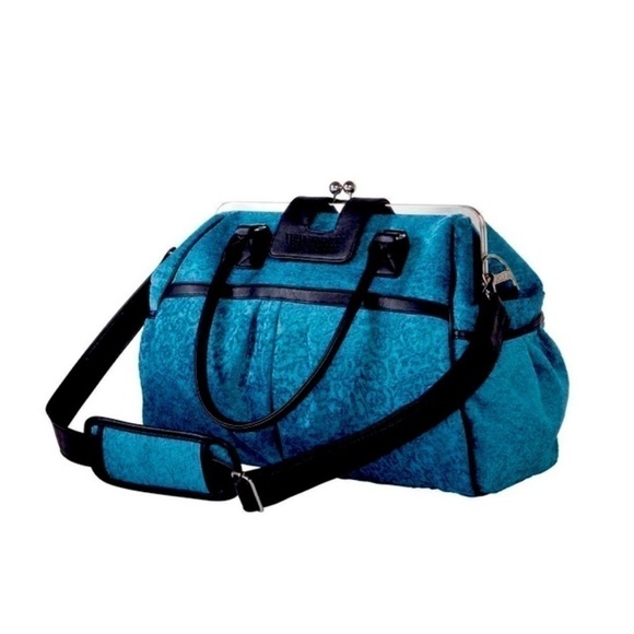 Waverly Baby by Trend Lab - Stetson Lagoon Framed Diaper Bag NWOT - Picture 3 of 16